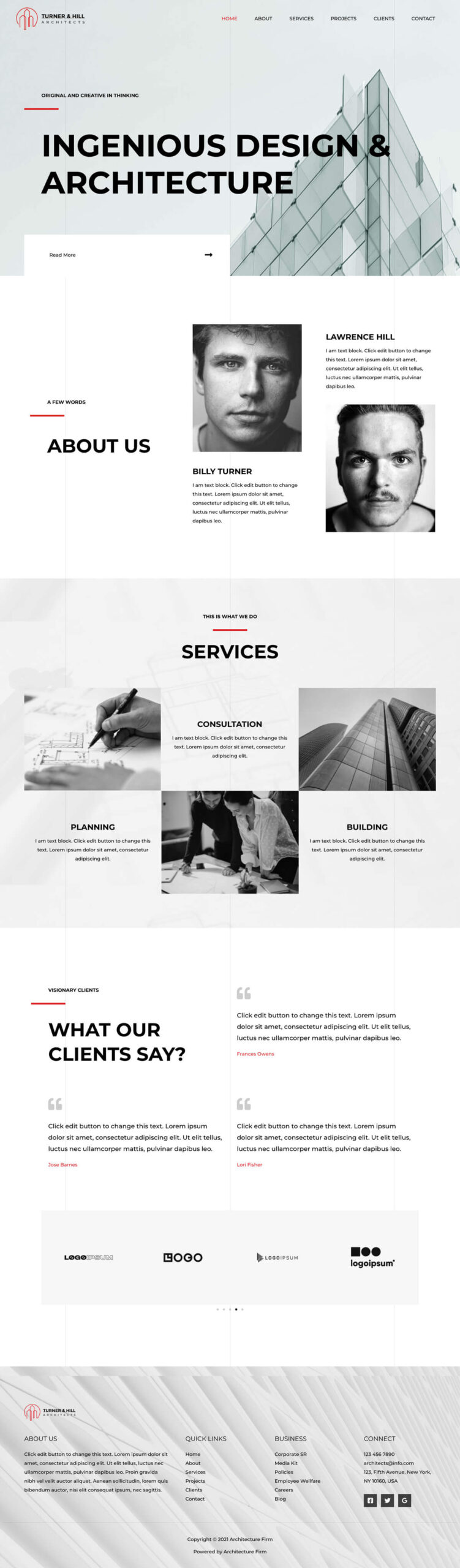 Architects Home Page