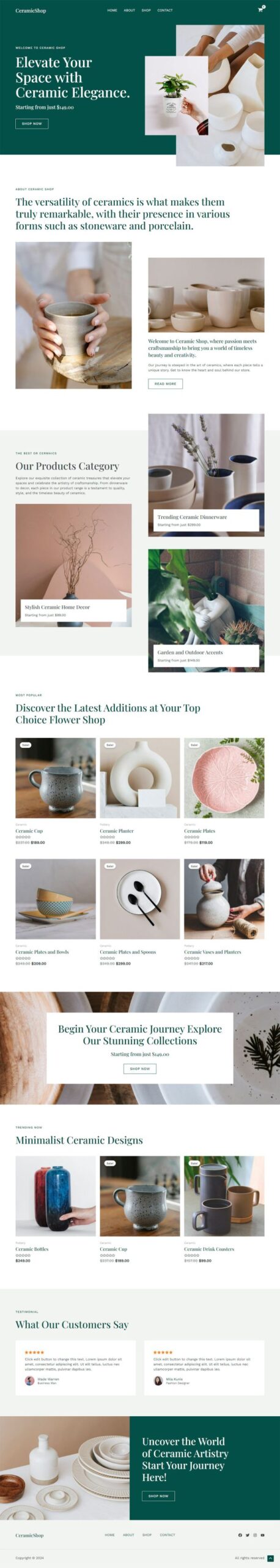 Ceramic Products Store