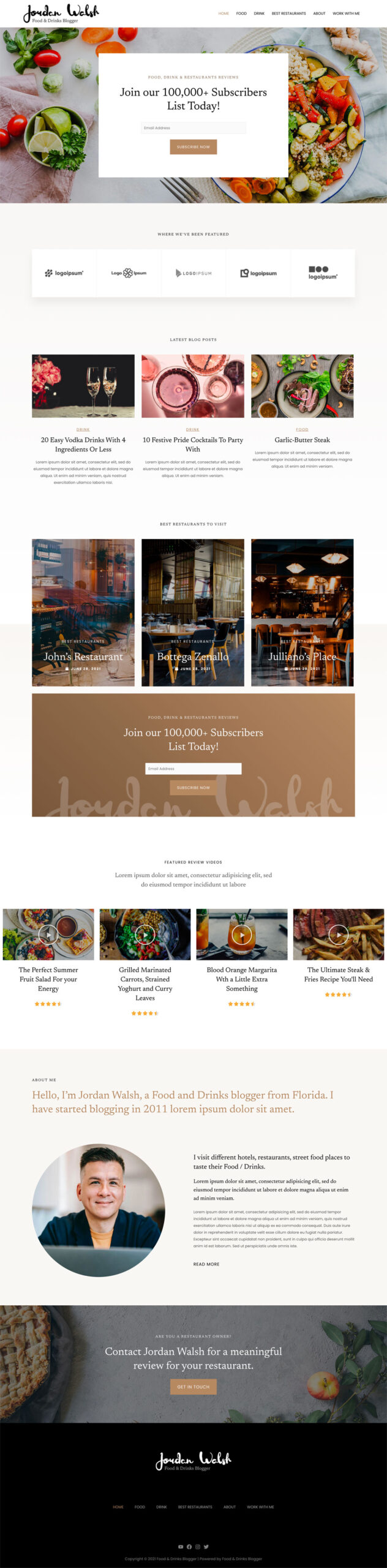 Food Drinks Blog
