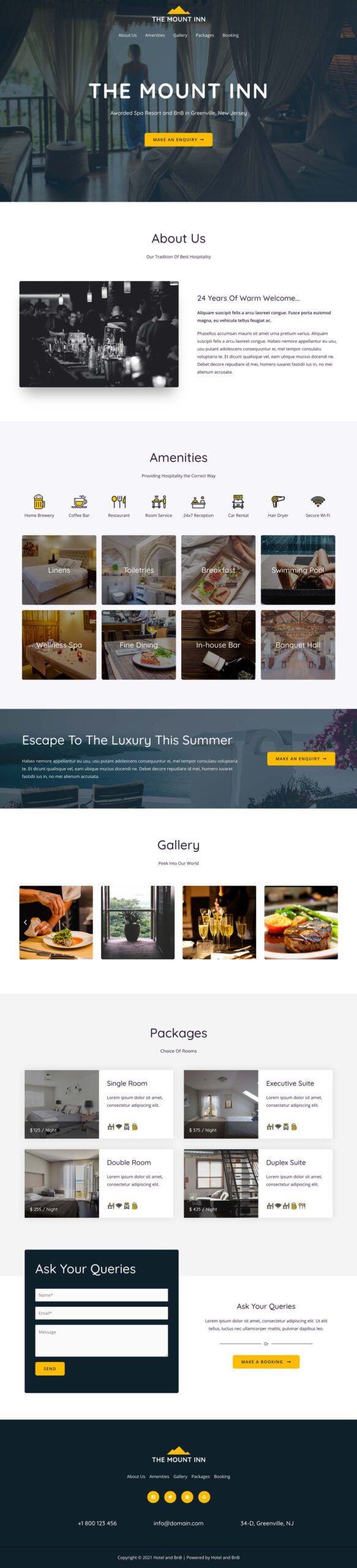 Hotel Mountain Homepage