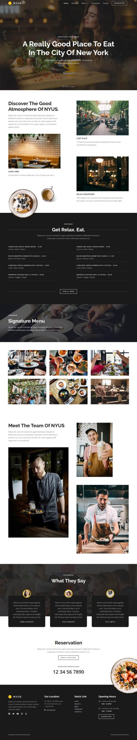 Nyus Deli Restaurant Home