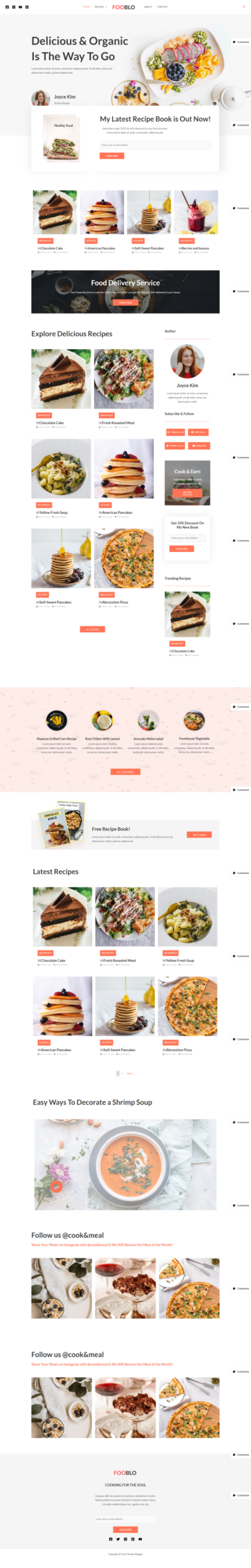 Websitedemos Net Recipe Blogger